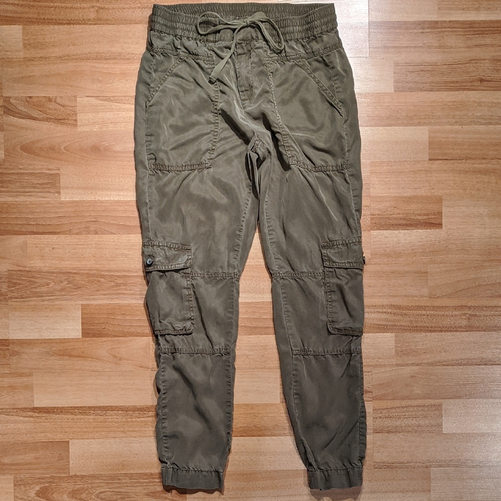 Banana Republic Green Jogger Track Pants with Elastic Waistband
